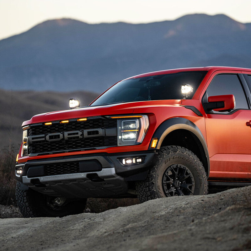 Baja Designs 21+ Ford Raptor / 22+ Bronco S2 SAE Pro Fog Pocket Light Kit Amber