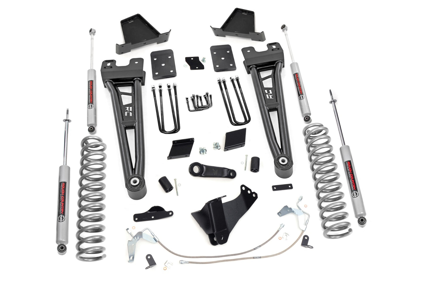 Rough Country 6 Inch Ford Radius Arm Suspension Lift Kit With N3 Shocks 11-14 F-250 No Overloads