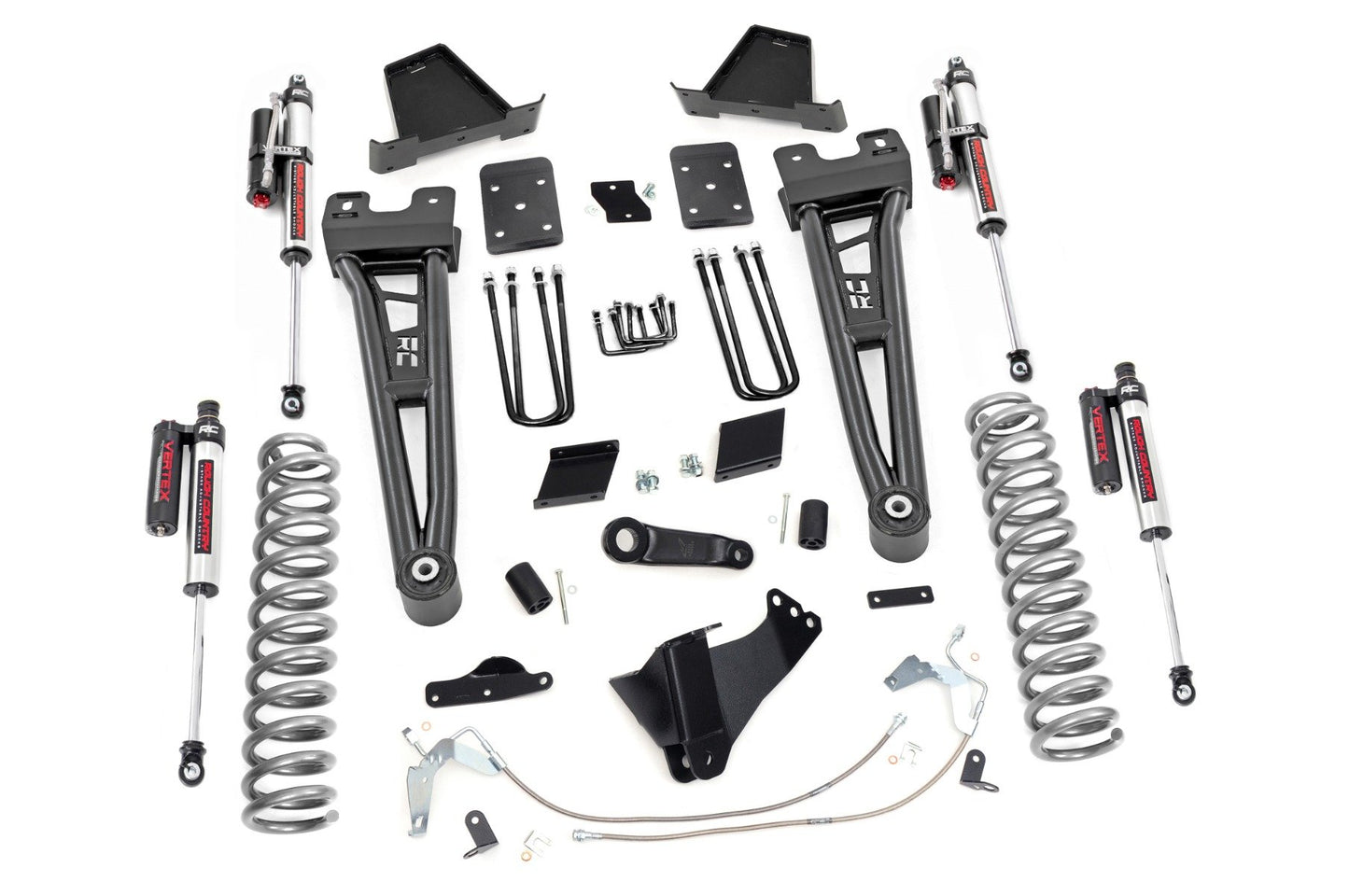 Rough Country 6 Inch Ford Radius Arm Suspension Lift Kit With Vertex Shocks 11-14 F-250 No Overloads