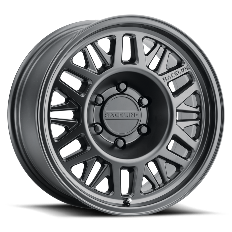 Raceline 451B Ryno 17x7.5in 5x160 BP 50mm Offset 65.1mm Bore - Satin Black Wheel