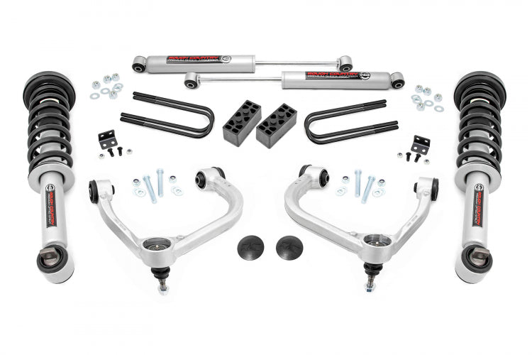 Rough Country 3 Inch Lift Kit 09-13 Ford F-150 4WD – Strapt Performance  Diesel And Offroad