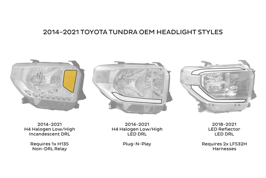 Morimoto 2014-2021 Toyota Tundra XB LED Headlights Amber DRL