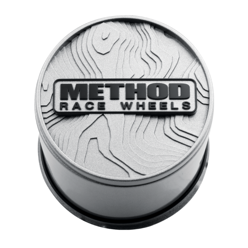 Method Race Wheels Topo Push-Through Cetner Cap - Silver
