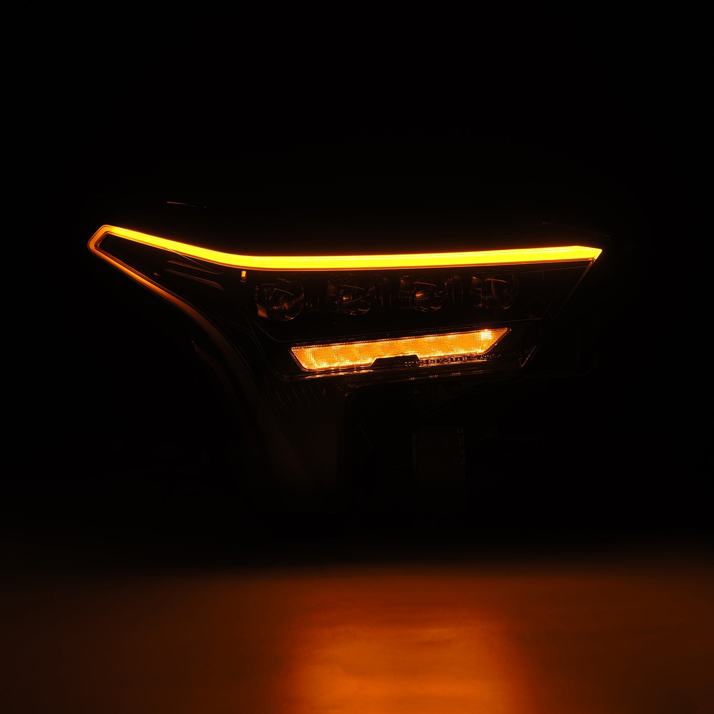 AlphaRex 22-23 Toyota Tundra/Sequoia LED Proj Headlights Alpha-Blk White DRL