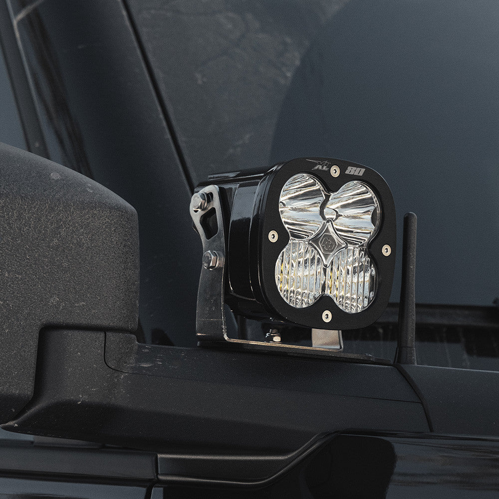 Baja Designs 2021+ Ford Bronco A Pillar Light Kit XL80 D/C with Toggle Switch