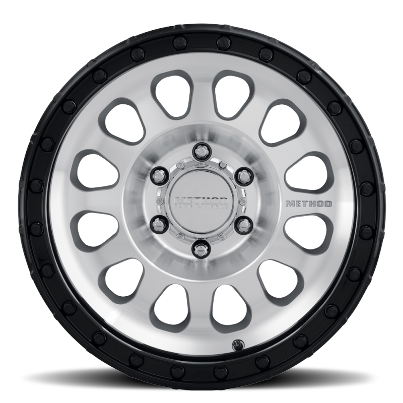 Method MR315 17x9 -12mm Offset 8x6.5 130.81mm CB Machined Wheel - Gloss Black Lip