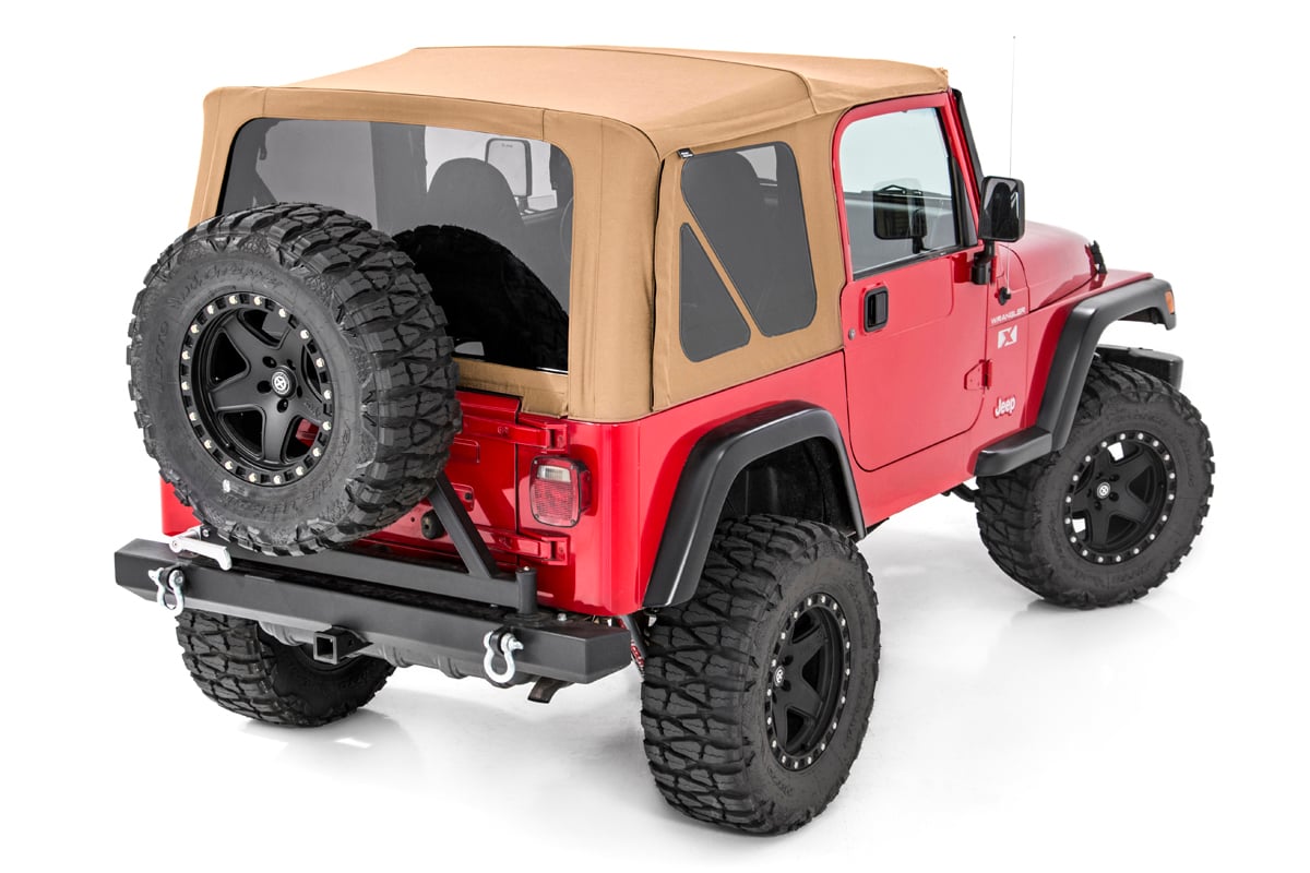 Rough Country Jeep Replacement Soft Top Spice 97-06 TJ Wrangler Full Steel Doors