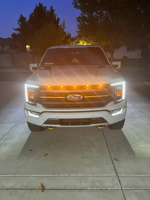 Custom Auto Works 2021-2023 F-150 Tremor and Black Edition Raptor Style Grill Light 5 LED