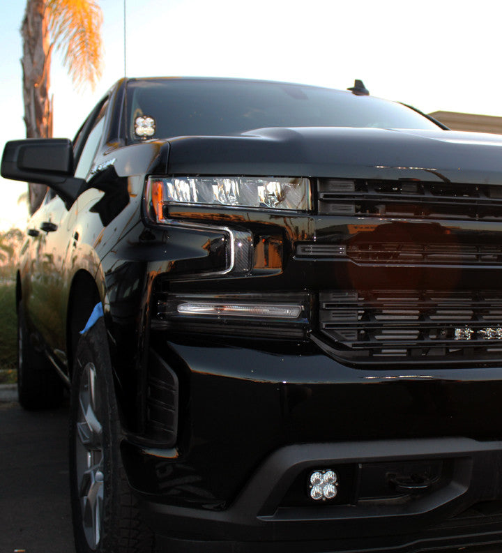 Baja Designs 2019-22 Silverado 1500 / 2020-22 2500HD/3500HD Sport Fog Pocket Mount Kit SAE- Clear