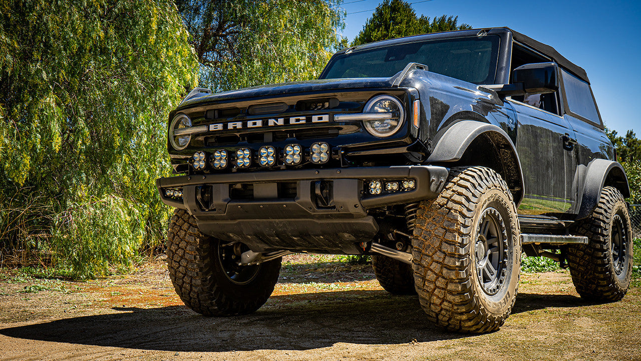 Baja Designs 2021+ Ford Bronco 6 XL Linkable Light Bar For Steel Bumper Mount With Toggle Switch