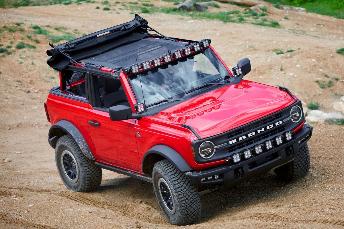 Baja Designs 2021+ Ford Bronco Roof Light Bar Kit 8 XL Linkable With Toggle Switch