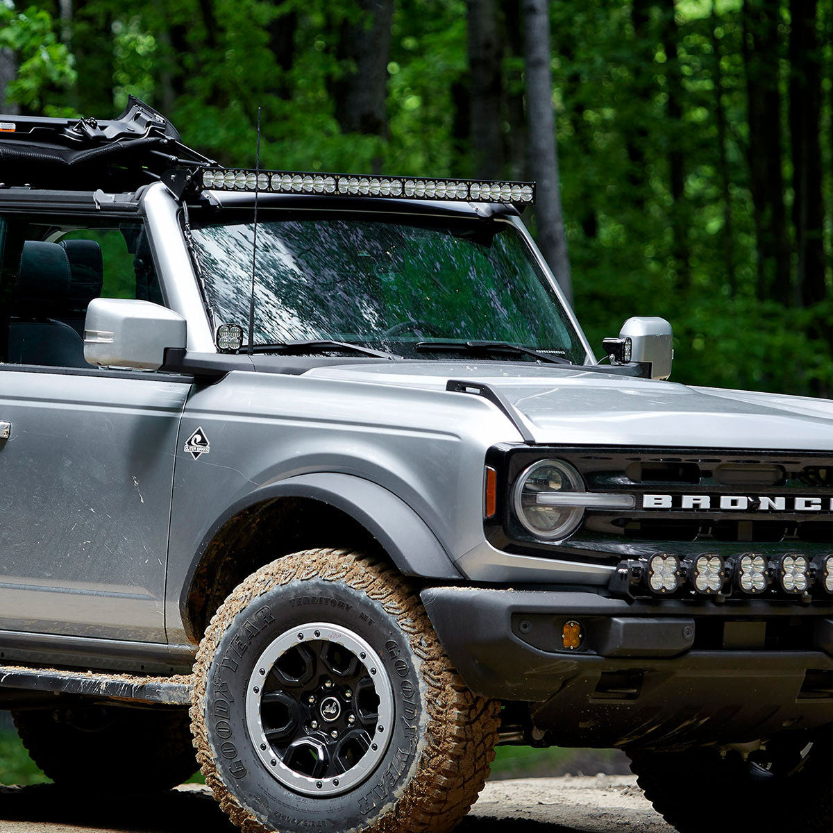 Baja Designs 2021+ Ford Bronco Roof Light Bar Kit 50 Onx6+ w/Upfitter