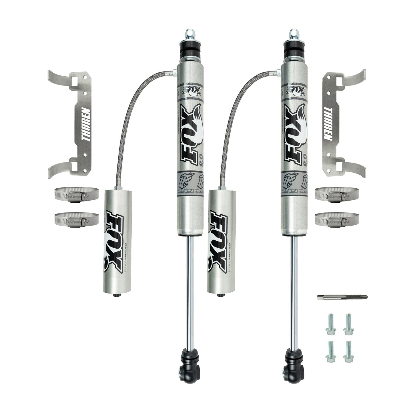 Thuren 1994-2013 Ram 2500, 1994-2012 3500 4x4 Fox 2.0 Remote Reservoir Front Shocks