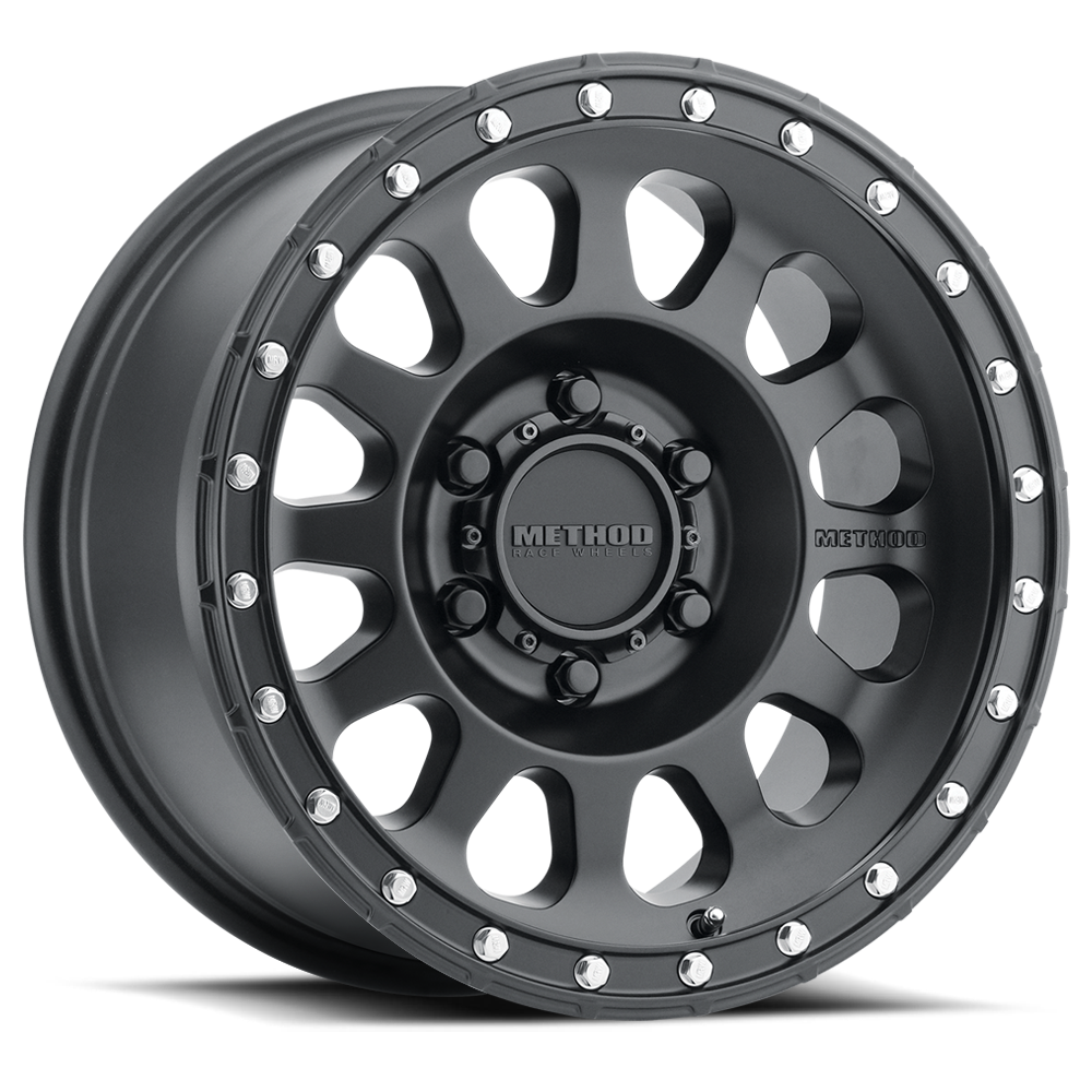 Method MR315 20x9 / 6x5.5 BP / 0mm Offset / 106.25mm CB Matte Black Wheel