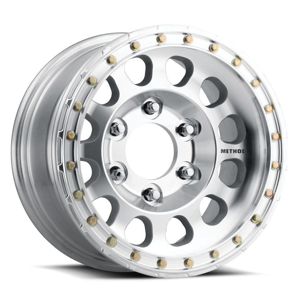 Method MR103 Beadlock 17x9 -12mm Offset 6x5.5 108mm CB Raw Machined Race Drilled w/BH-H24125 Wheel