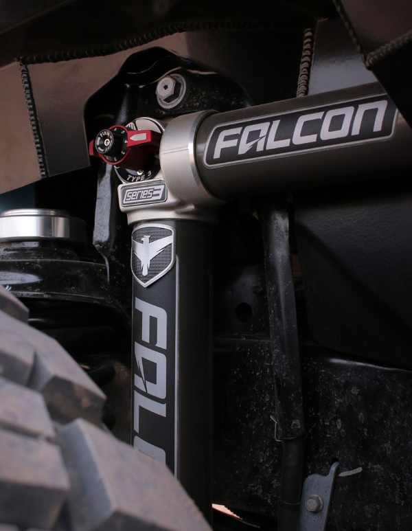 Falcon 2018-2025 Jeep Wrangler JL 2 Door SP2 3.3 Fast Adjust Piggyback Shock Kit for 0-1.5" Lift