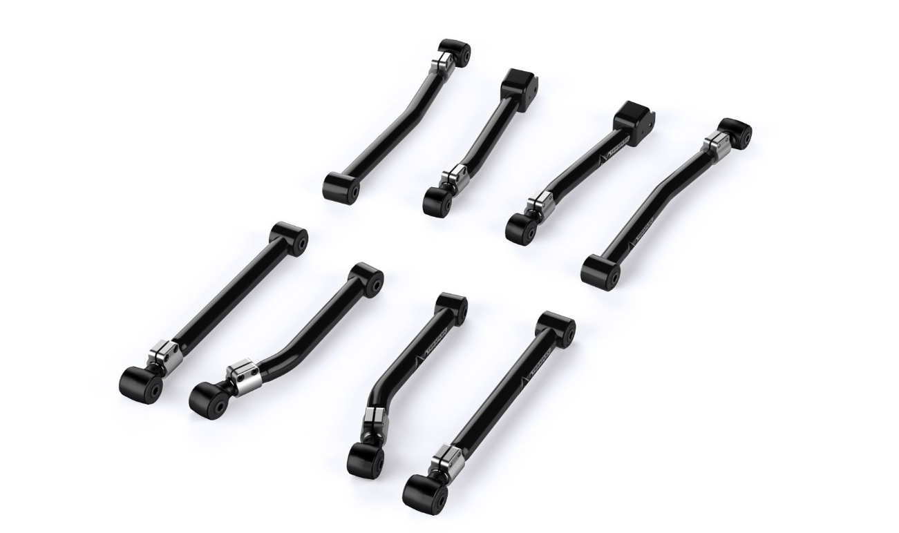 TeraFlex 2007-2018 JK Alpine Short Control Arm Kit – 8-Arm (2-4" Lift)