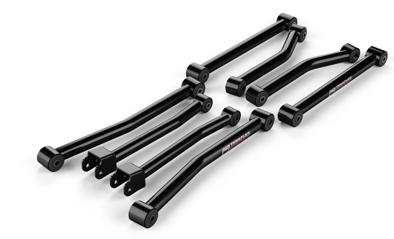 TeraFlex 2007-2017 Jeep Wrangler JK Sport Control Arm Kit – 8-Arm (For 2.5-3" Lift)