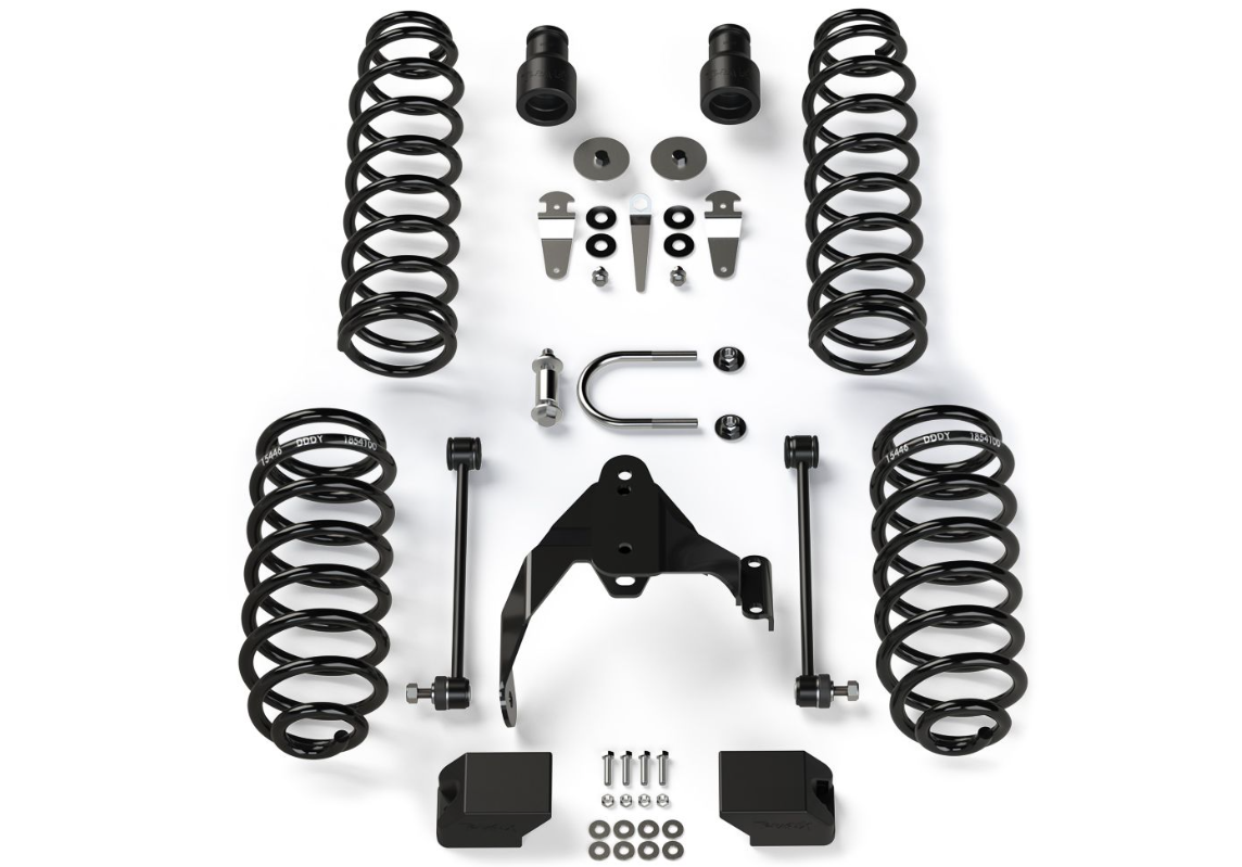 Teraflex 2007-2017 Jeep JK 4dr: 2.5" Coil Spring Base Lift Kit – No Shocks or Shock Extensions