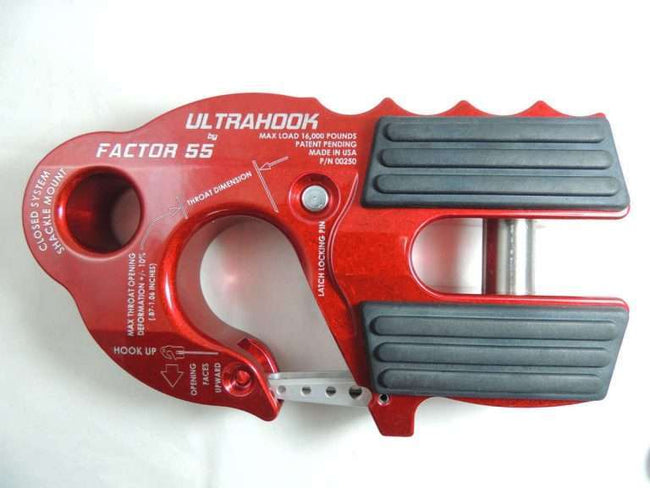 FACTOR 55 UltraHook Winch Hook Red