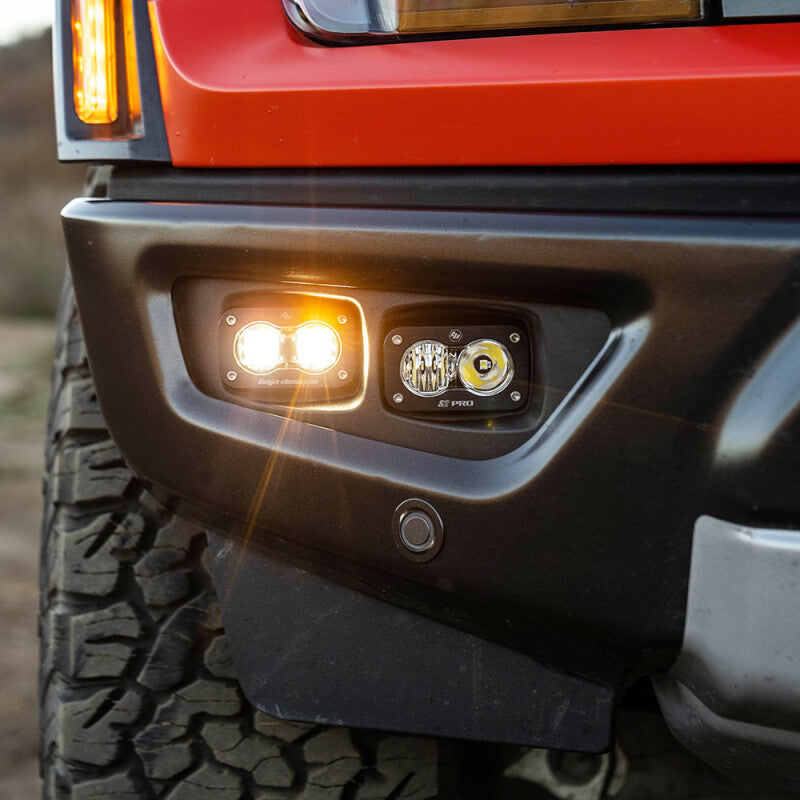 Baja Designs 21+ Ford Raptor S2 SAE Pro Fog Pocket Light Kit Clear