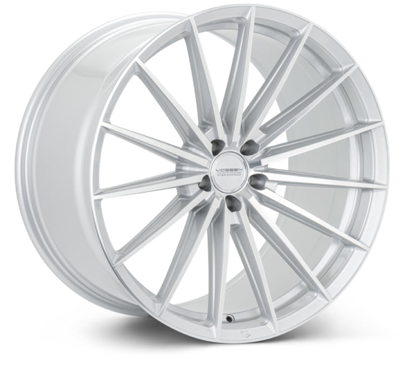 Vossen HFX-4 20x10.5 - 5x112 - ET25 - Deep - 66.5 - Silver Polished Wheel