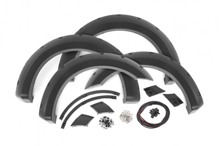 Rough Country Pocket Fender Flares | Ford F-150 2WD/4WD (2015-2020) Flat Black