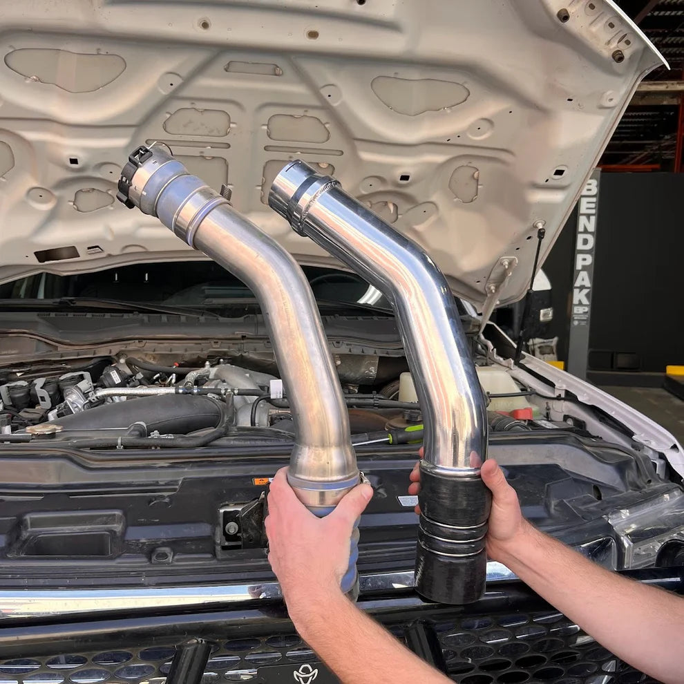 S&B HOT SIDE INTERCOOLER PIPE for 2023-2024 Ford Super Duty Diesel 6.7L High Output Only