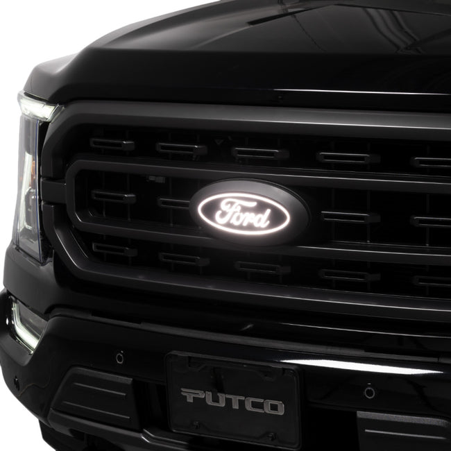Putco 2023 Ford F-150 Front Luminix Ford LED Emblem - w/Camera CutOut w/o Spray Washer