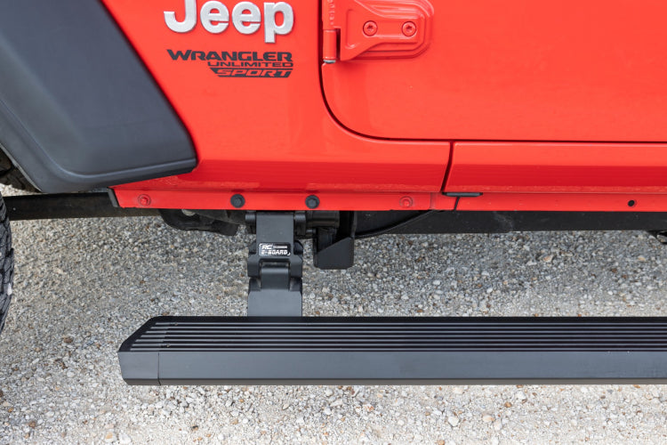 Rough Country Power Running Boards | Lighted | 2 Door | Jeep Wrangler JL (18-25)
