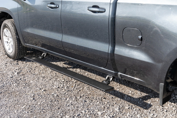 Running Boards Binary Star For 2019-2025 Silverado/Sierra - 3-Step Bed Access Design (Crew Cab Running Boards Binary Star For 2019-2025 Silverado/Sierra - 3-Step Bed Access Design (Crew Cab