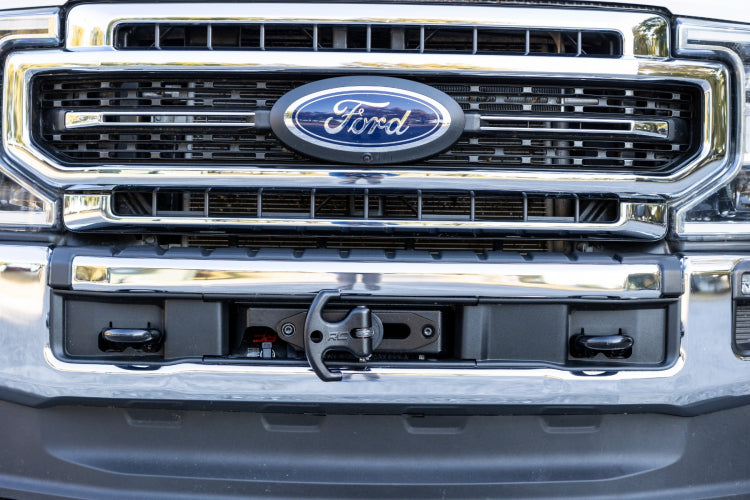 Rough Country Hidden Winch Mount | PRO12000S Winch | Ford F-250 Super Duty (20-22)