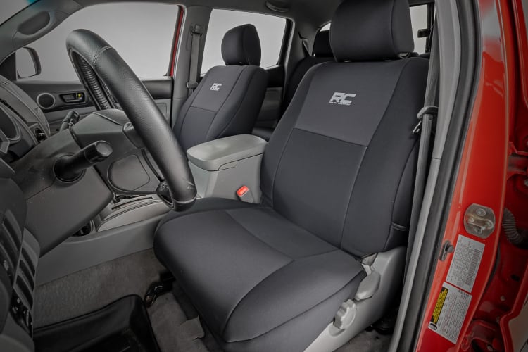 Rough Country Seat covers | FR & RR | Crew Cab | Toyota Tacoma 2WD/4WD (05-15)