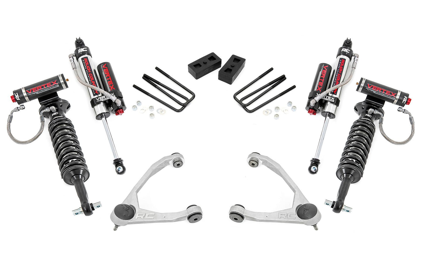 Rough Country 3.5 Inch GM Suspension Lift Kit w/ Vertex 07-16 GM 1500 PU 2WD