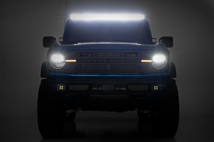 Rough Country LED Light | Upper Windshield | 50" Spectrum Single Row | Ford Bronco (21-23)