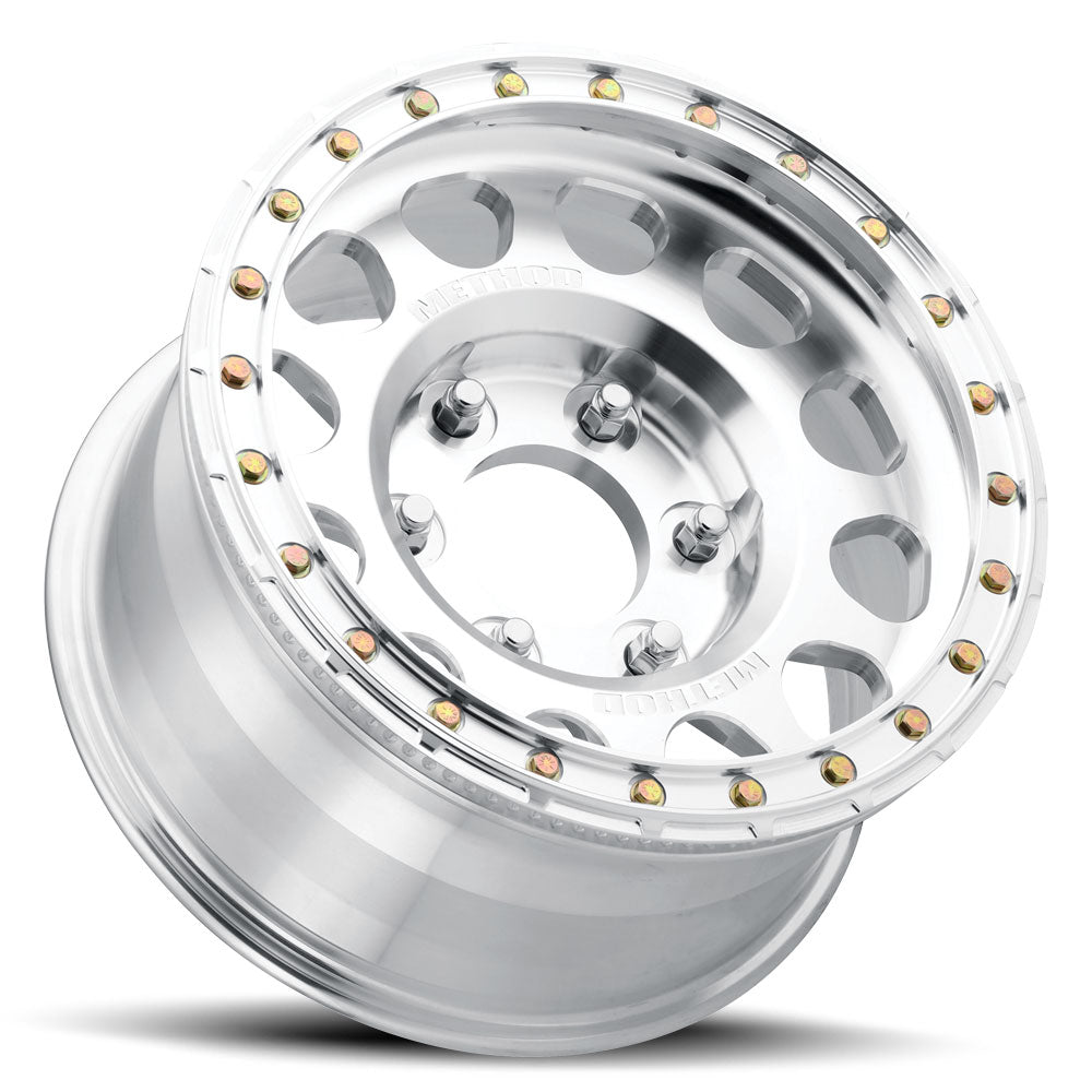 Method MR202 Forged Beadlock 17x9 -12mm Offset 8x6.5 130.81mm CB Raw Machined Wheel