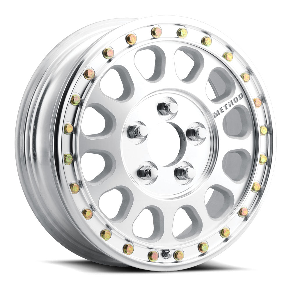 Method MR401-R UTV Beadlock 15x5 4.25+0.75 40mm Offset 5x4.5 72mm CB Machined - Raw Wheel