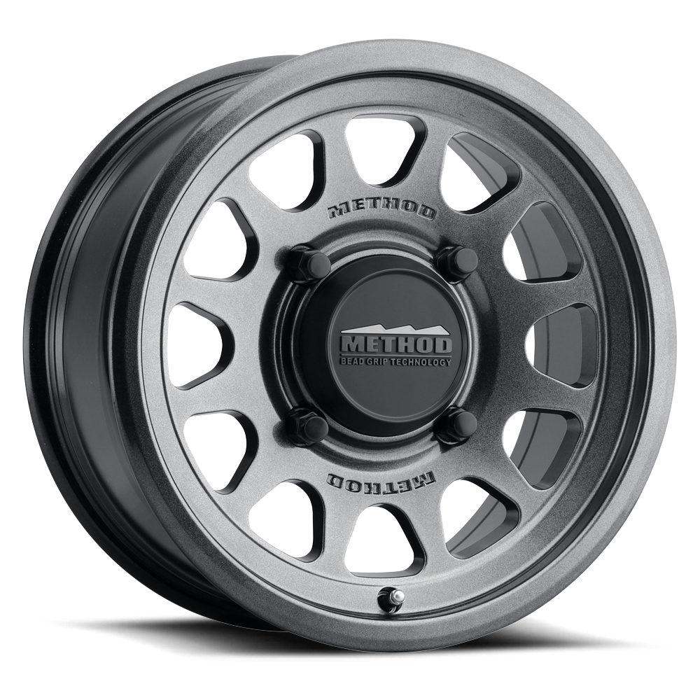 Method MR414 Bead Grip 15x10 6+4 25mm Offset 4x136 106mm CB Graphite Wheel