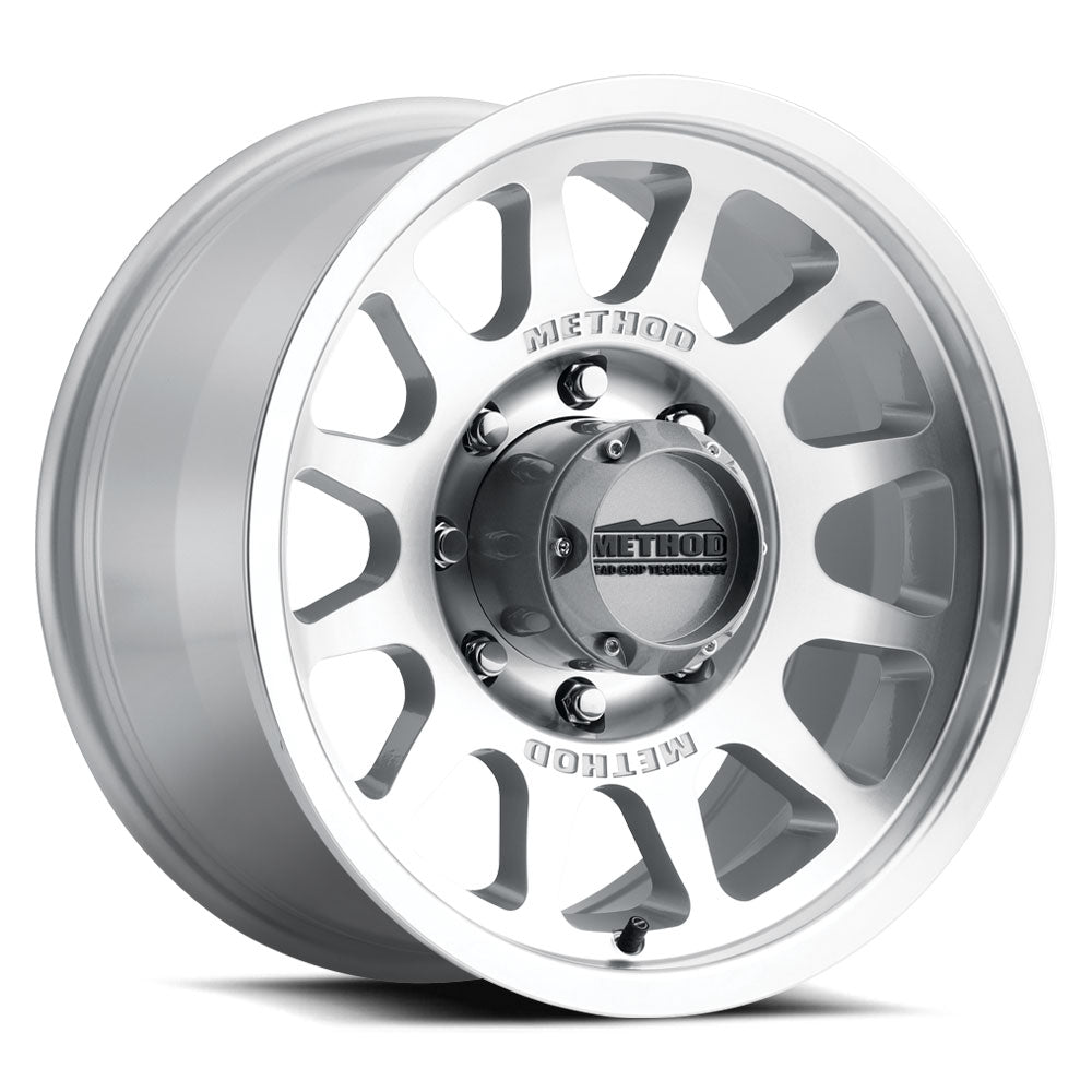 Method MR703 Bead Grip 17x8.5 0mm Offset 8x6.5 130.81mm CB Machined/Clear Coat Wheel