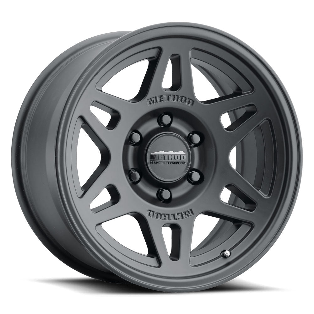 Method MR706 Bead Grip 17x8.5 0mm Offset 6x135 135mm Matte Black Wheel