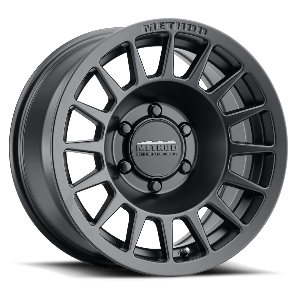 Method MR707 Bead Grip 17x8.5 0mm Offset 6x5.5 Matte Black Wheel