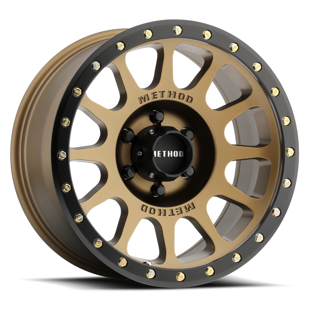 Method Wheels MR305 NV 17x8.5 +25mm Offset 6x120 83mm CB Bronze Wheel