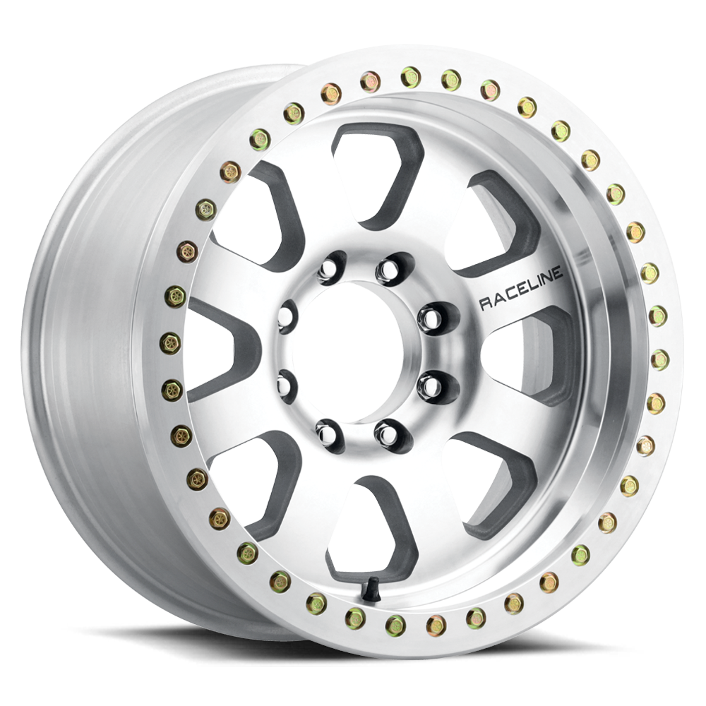 Raceline RT260M Avenger 20x10in 8x165.1 BP -38mm Offset 130.81mm Bore - Machined Beadlock Wheel
