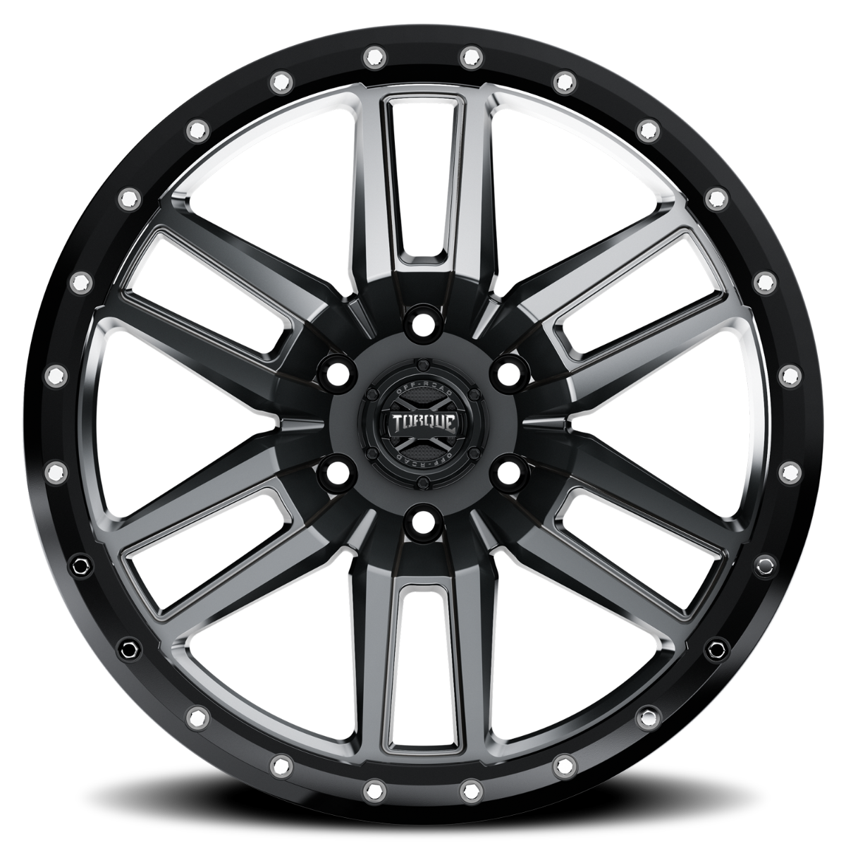Torque Pritchett | Anthracite w/Black Lip | 18x9 | 6x5.5 | -12mm