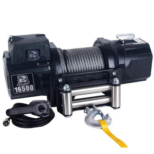 Bulldog Winch 16,500lb Heavy-Duty Winch with 92ft Wire Rope