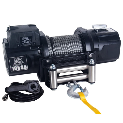 Bulldog Winch 18,500lb Heavy-Duty Winch with 85ft Wire Rope