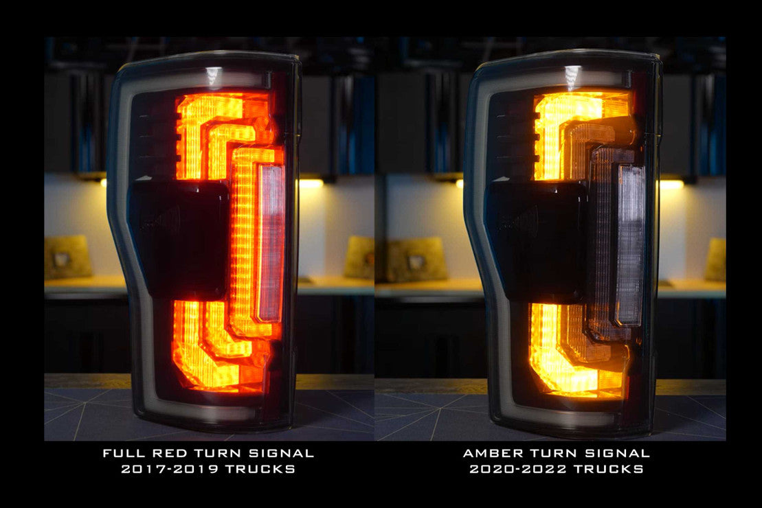 Morimoto 2017-2022 F-250 F-350 Super Duty XB LED Taillights, Red Lens