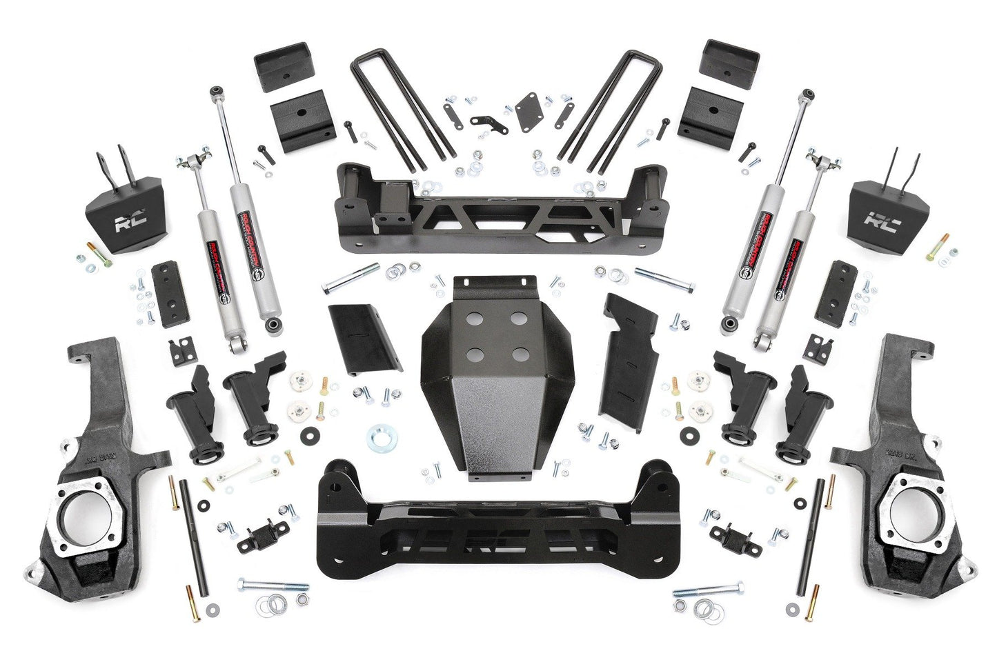 Rough Country 5.0 Inch GM Torsion Bar Drop Suspension Lift Kit (11-19 2500HD/3500HD)