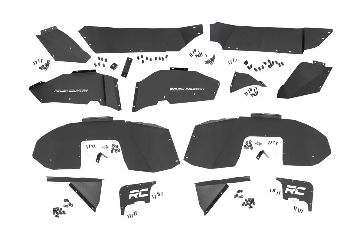 Rough Country Jeep Front & Rear Inner Fenders Set 18-20 Wrangler JL
