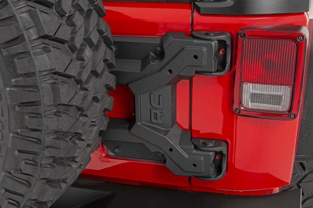 Rough Country HD Hinged Spare Tire Carrier Kit 07-18 Jeep JK